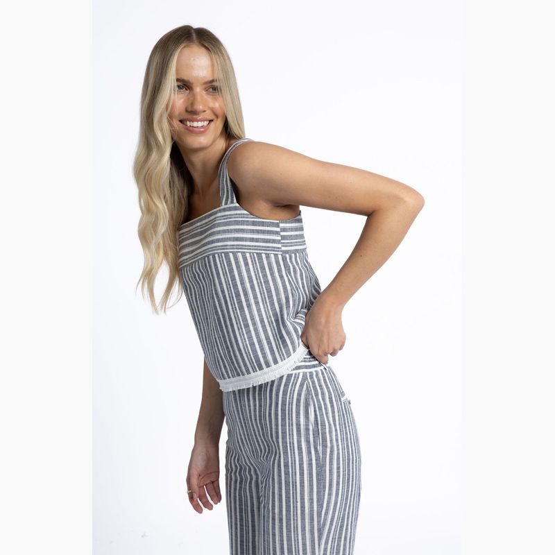 Capri Top - Midnight/White