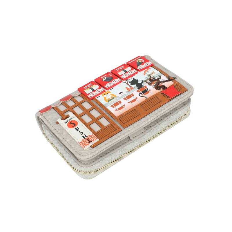 Medium Ziparound Wallet - Sushi - Grey