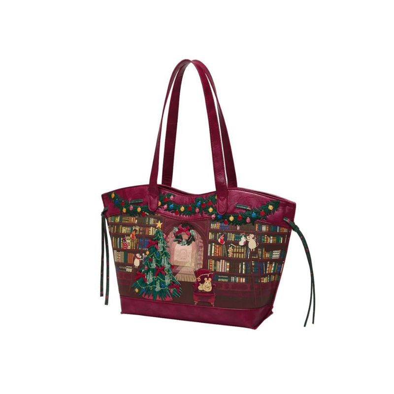 Stella Tote - Christmas Library