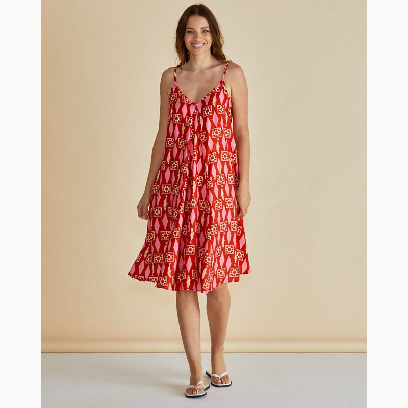 Harriet Dress - Sardinia Geo