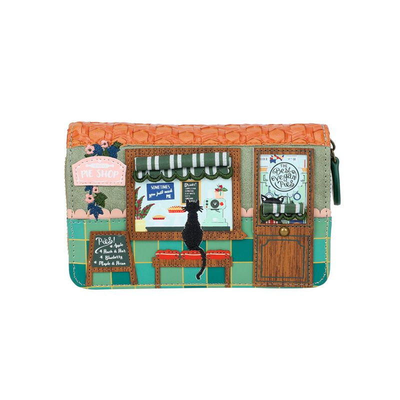 Medium Ziparound Wallet - Pie Shop