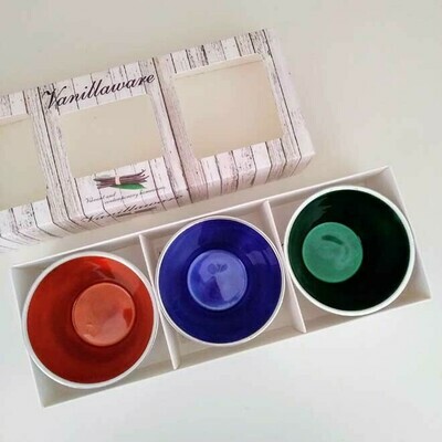 Set 3 Cone Bowls - Boxed Multi
