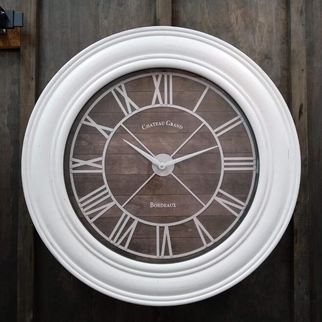 Chateau Grand Bordeaux Clock Rnd