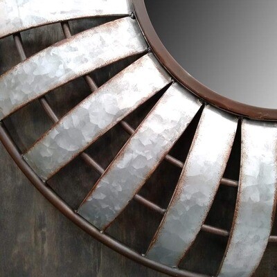 Metal Strip Mirror Rnd