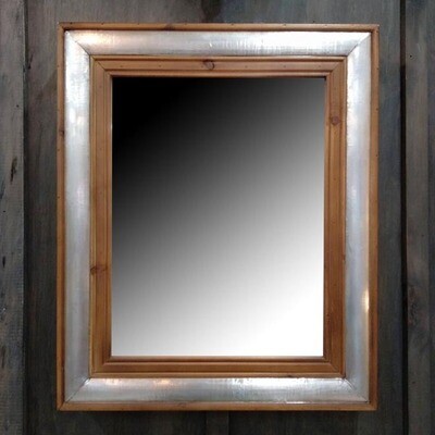 Timber/Aluminium Mirror Rec