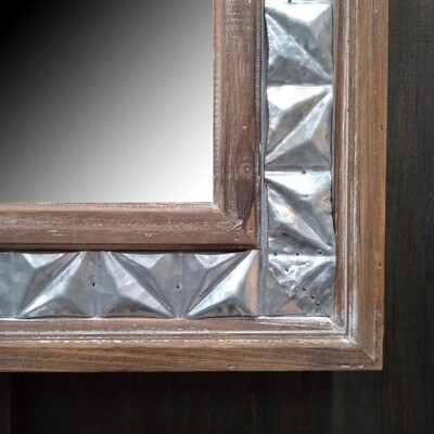 Timber/Textured Metal Mirror Rec