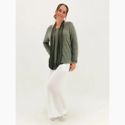 Rosana Floral Mohair Knit w Scarf