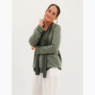 Rosana Floral Mohair Knit w Scarf