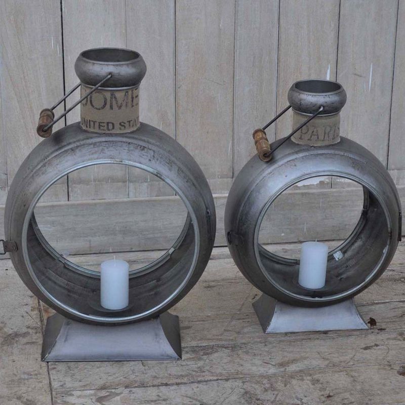 Iron Lantern - Silver Large