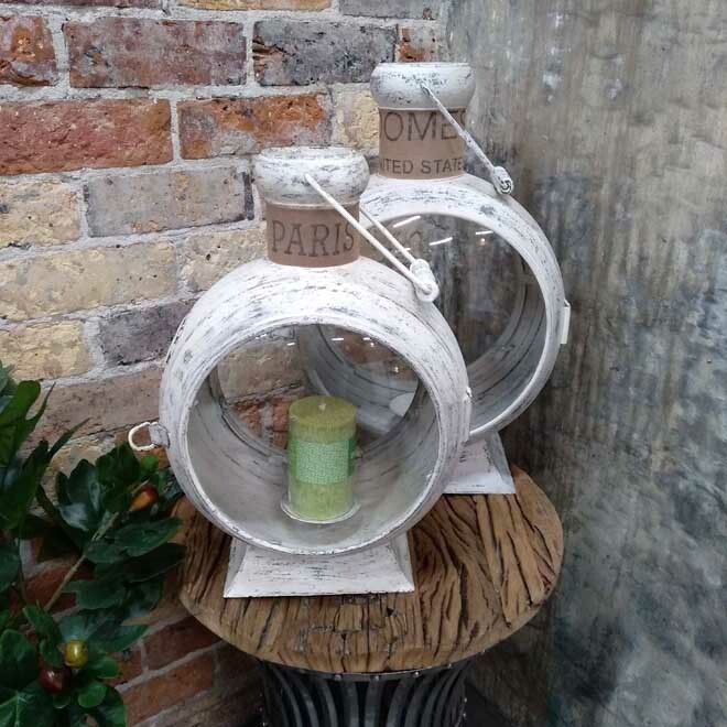 Iron Lantern - White Small