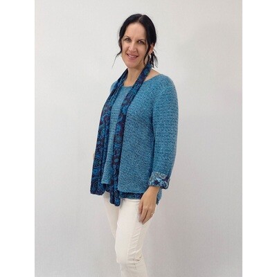 Vivia Mohair Knit w Scarf $175