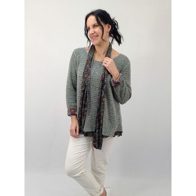 Vivia Mohair Knit w Scarf $175