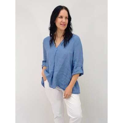 Nora V-Neck Blouse - Basic
