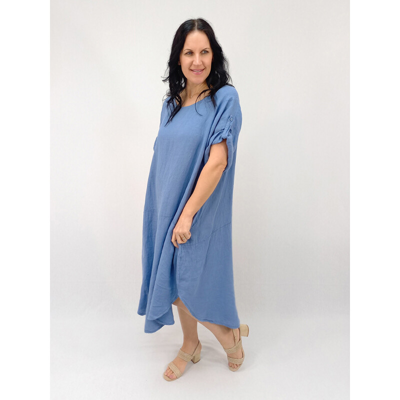 Zoe Curved Hem Dress - Basic $229
