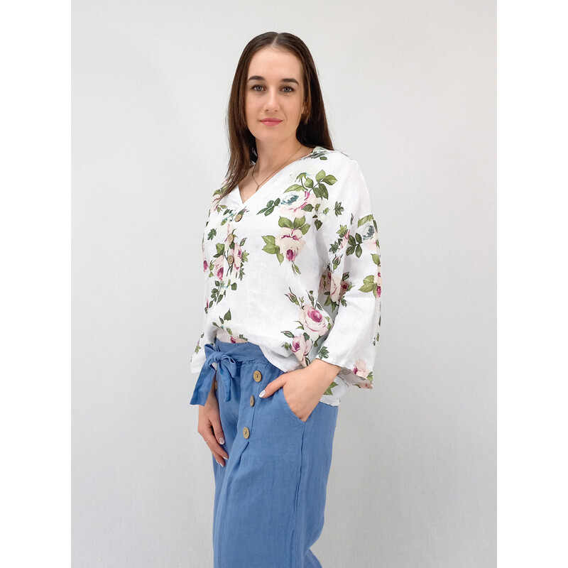 Petra V-Neck - Wild Rose - $175