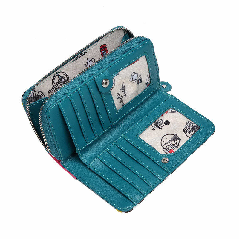 Medium Ziparound Wallet - Kitty's Diner - Was $124.99
