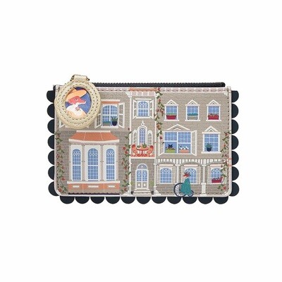 Zip Card Coin Purse -Heritage Victorian Doll House