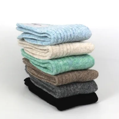 Honeydew Ribbed Wool Snuggle Socks