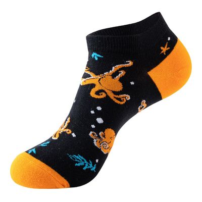 outta SOCKS Ankle - Orange Octo