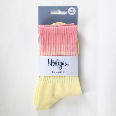 Stick With It - Grip Socks Crew - Pink Lemonade