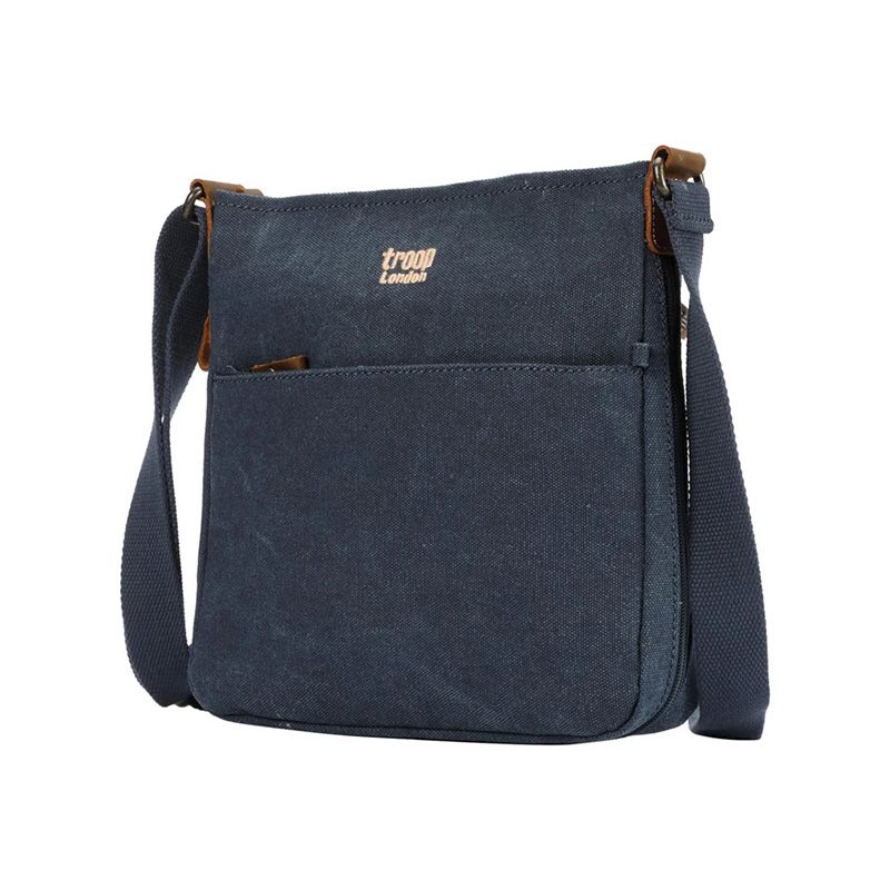 TRP0237 - Small Zip Top Shoulder Bag - Denim