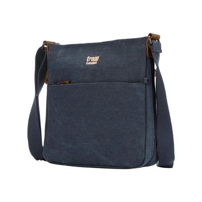TRP0237 - Small Zip Top Shoulder Bag - Denim
