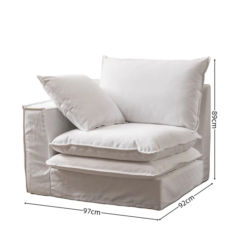 Havelock Modular Suite Slip-Covered