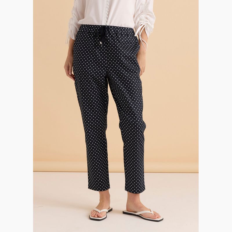 Kenzie Jogger - Navy Polkadot