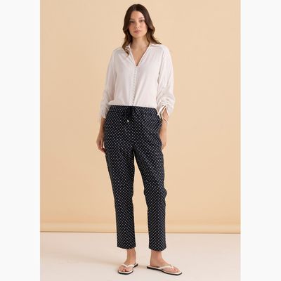 Kenzie Jogger - Navy Polkadot