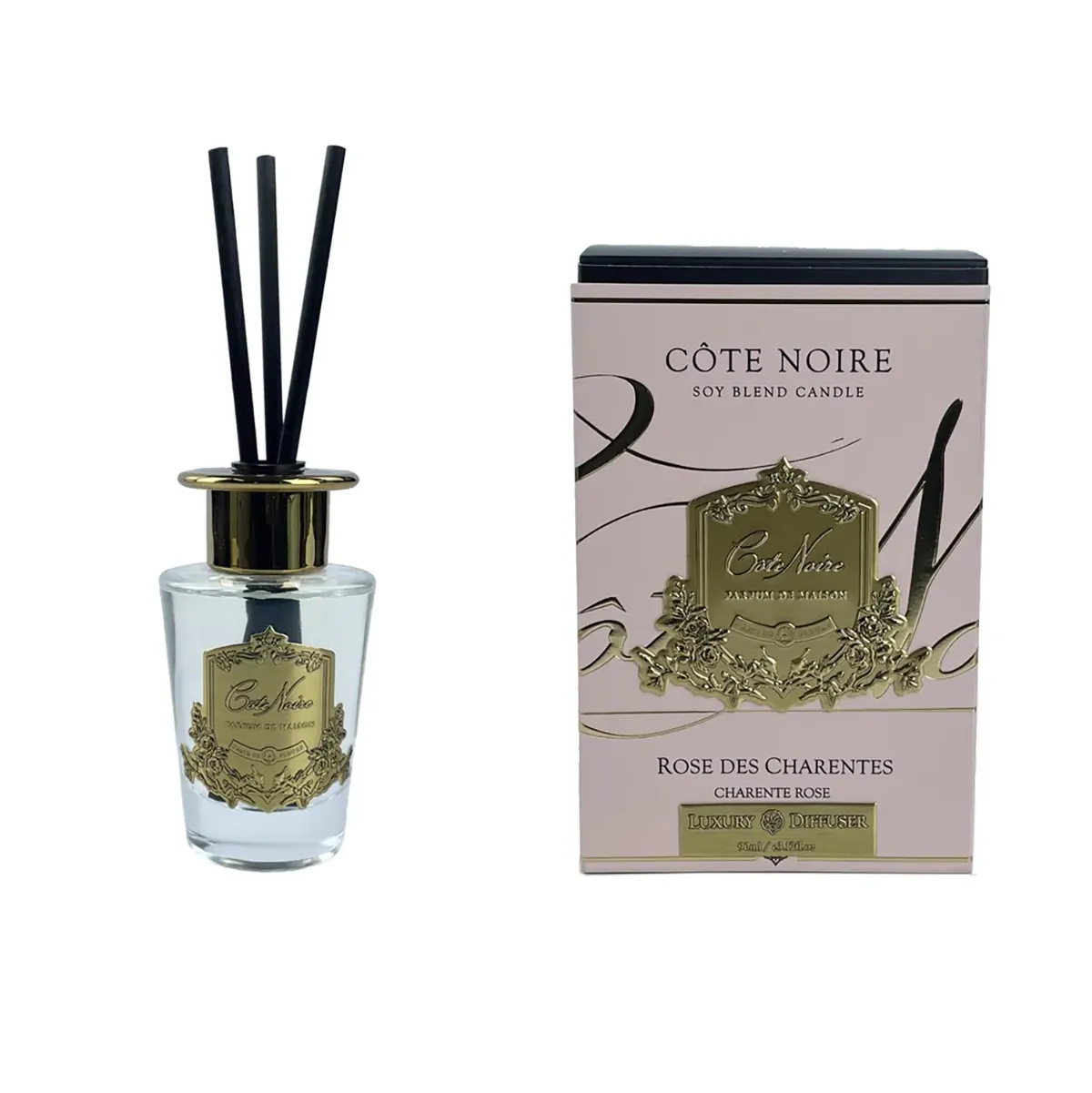 Votive Gold Diffuser - Charente Rose