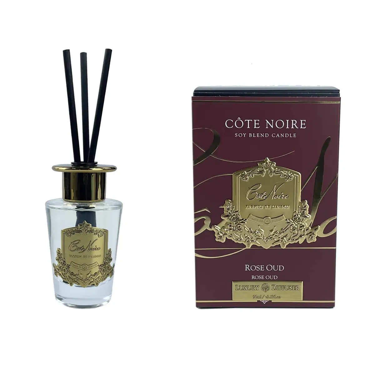 Votive Gold Diffuser - Rose Oud