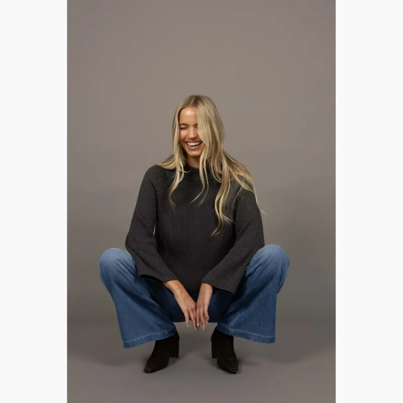 Anchor Sweater - Charcoal