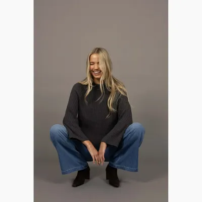 Anchor Sweater - Charcoal