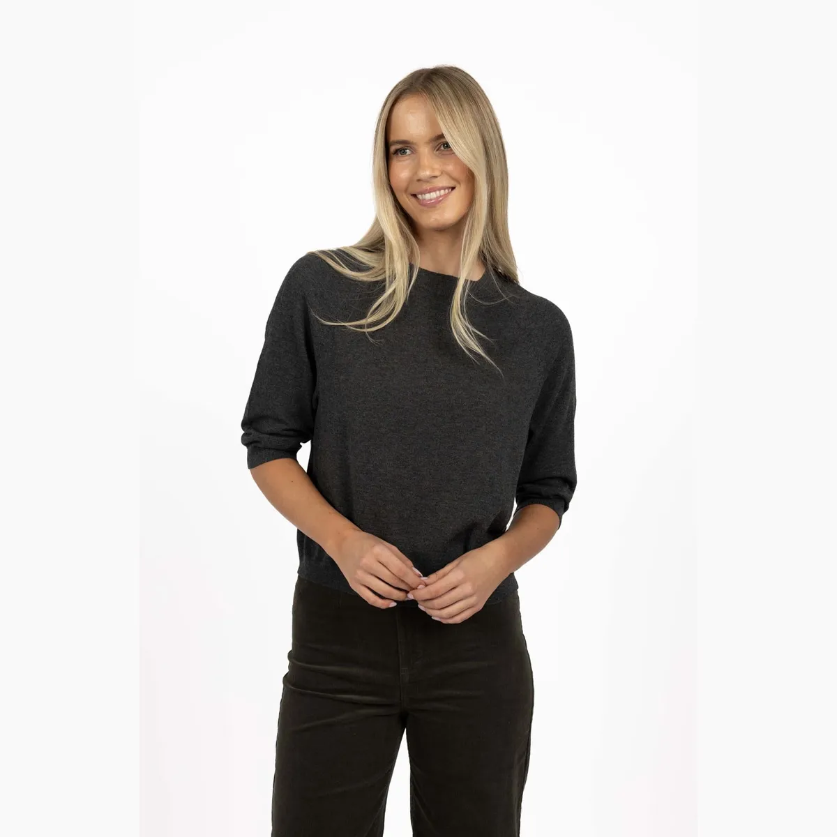 Grace Top - Charcoal