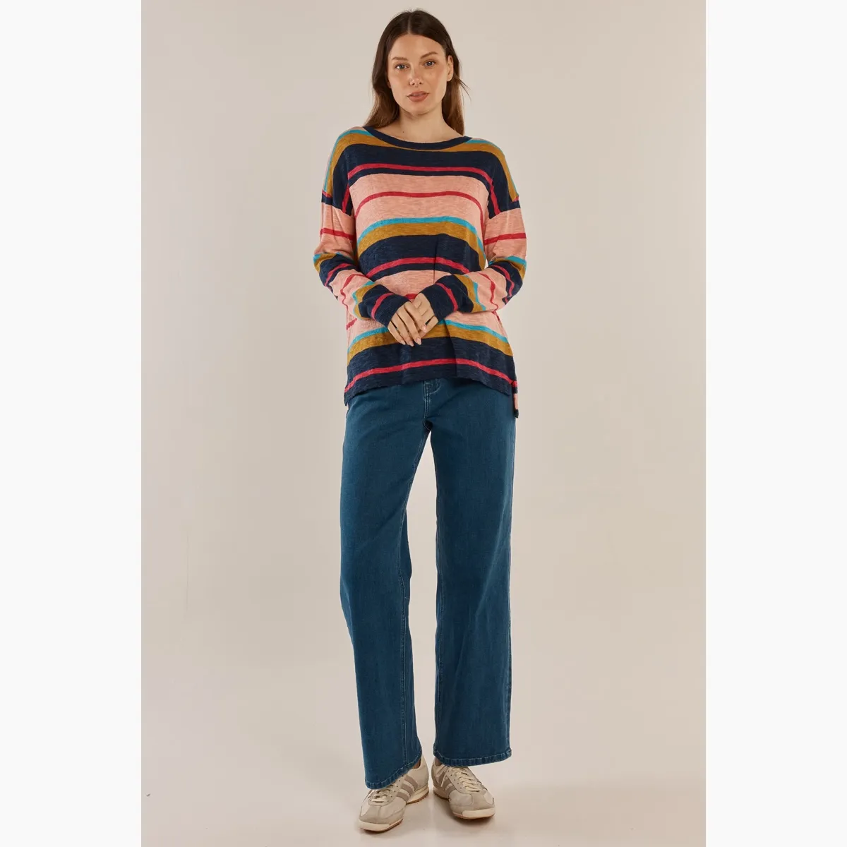 Natasha Knit Top - Multi Stripe