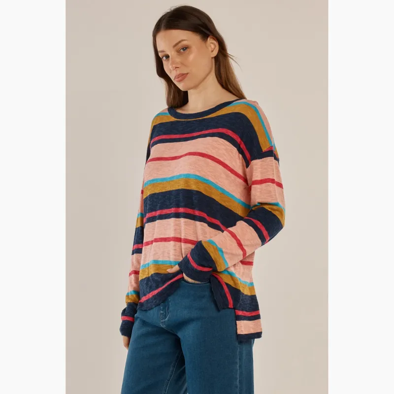 Natasha Knit Top - Multi Stripe