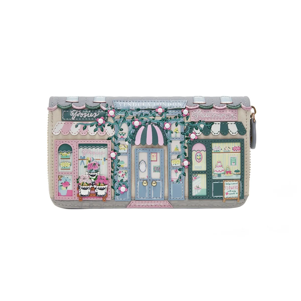 Large Ziparound Wallet - Posies and Patisseries