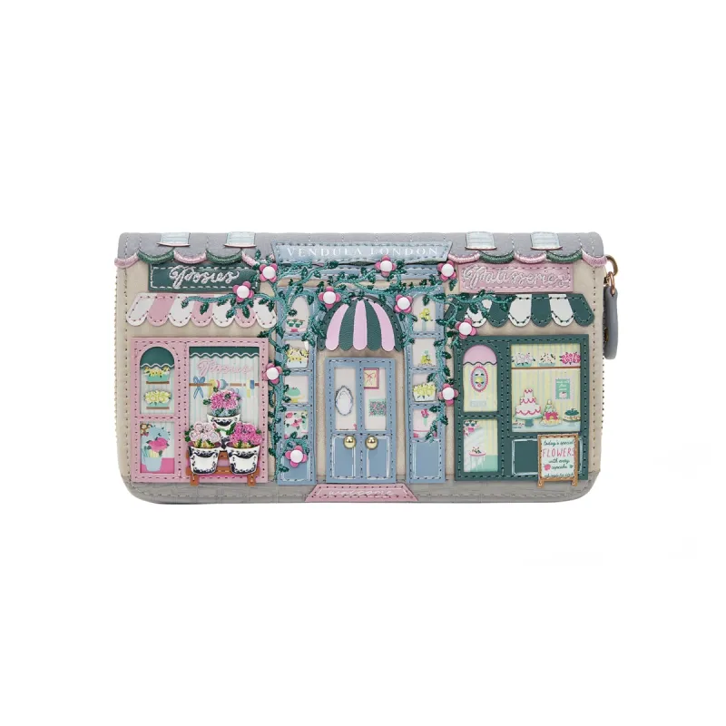 Large Ziparound Wallet - Posies and Patisseries