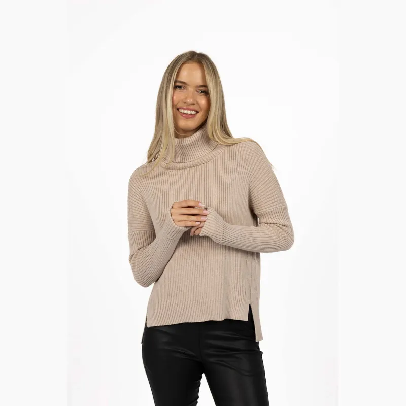 Ribbed Sweater - Birch Mix