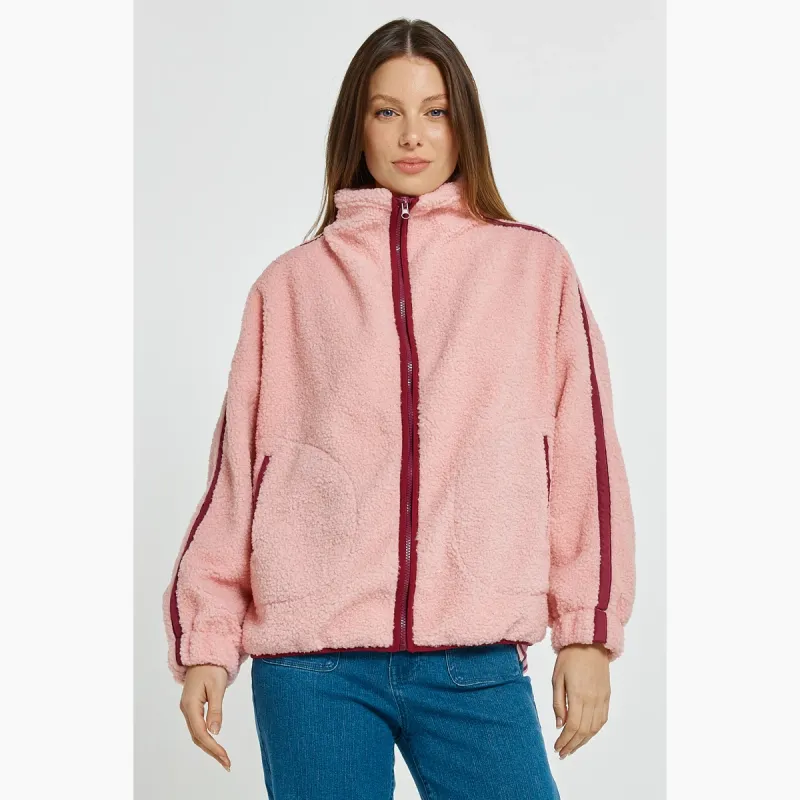 Aubrey Fleece Jacket - Pink/Plum