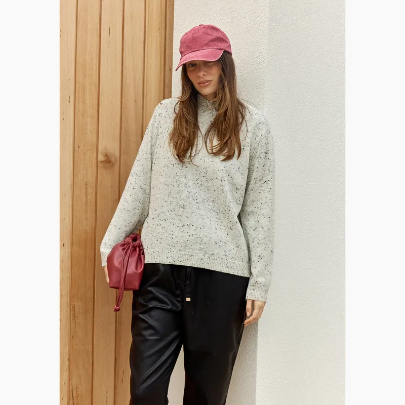 Carlin Knit Sweater - Cream