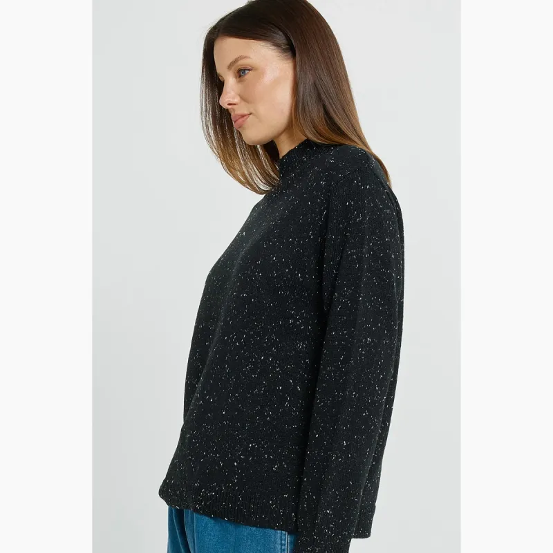 Carlin Knit Sweater - Black