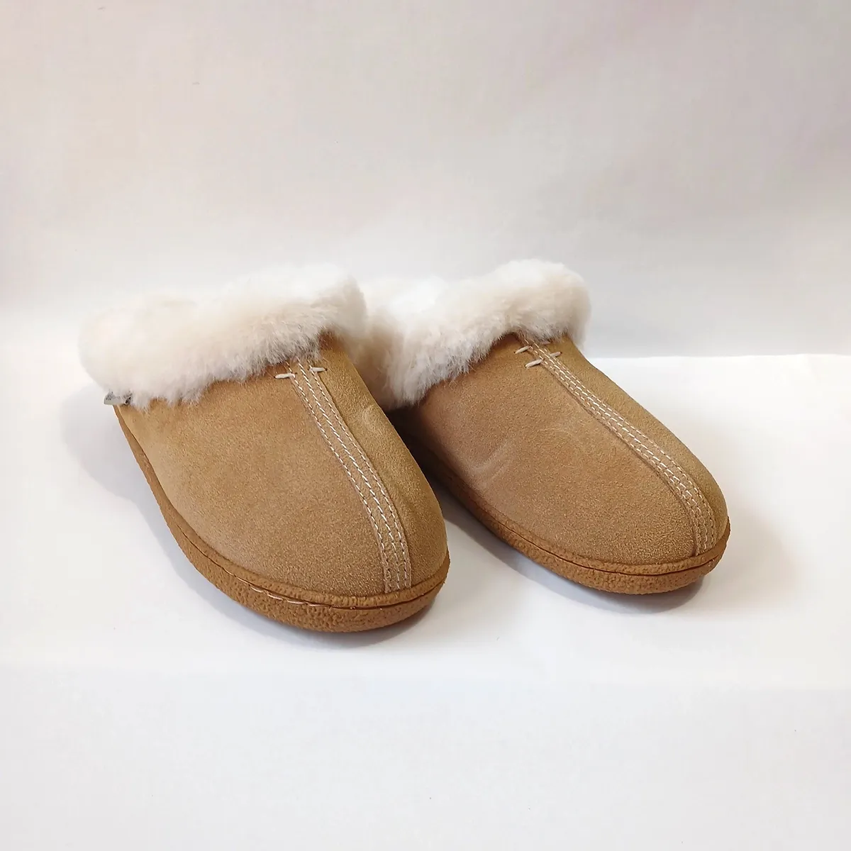 Aria Scuff Slippers - Walnut