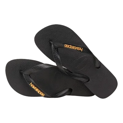 Havaianas Top Logo Metallic - Black/Gold