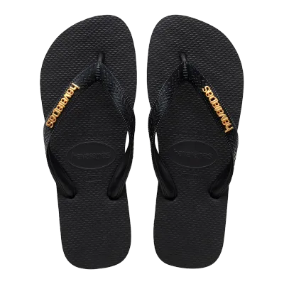 Havaianas Top Logo Metallic - Black/Gold