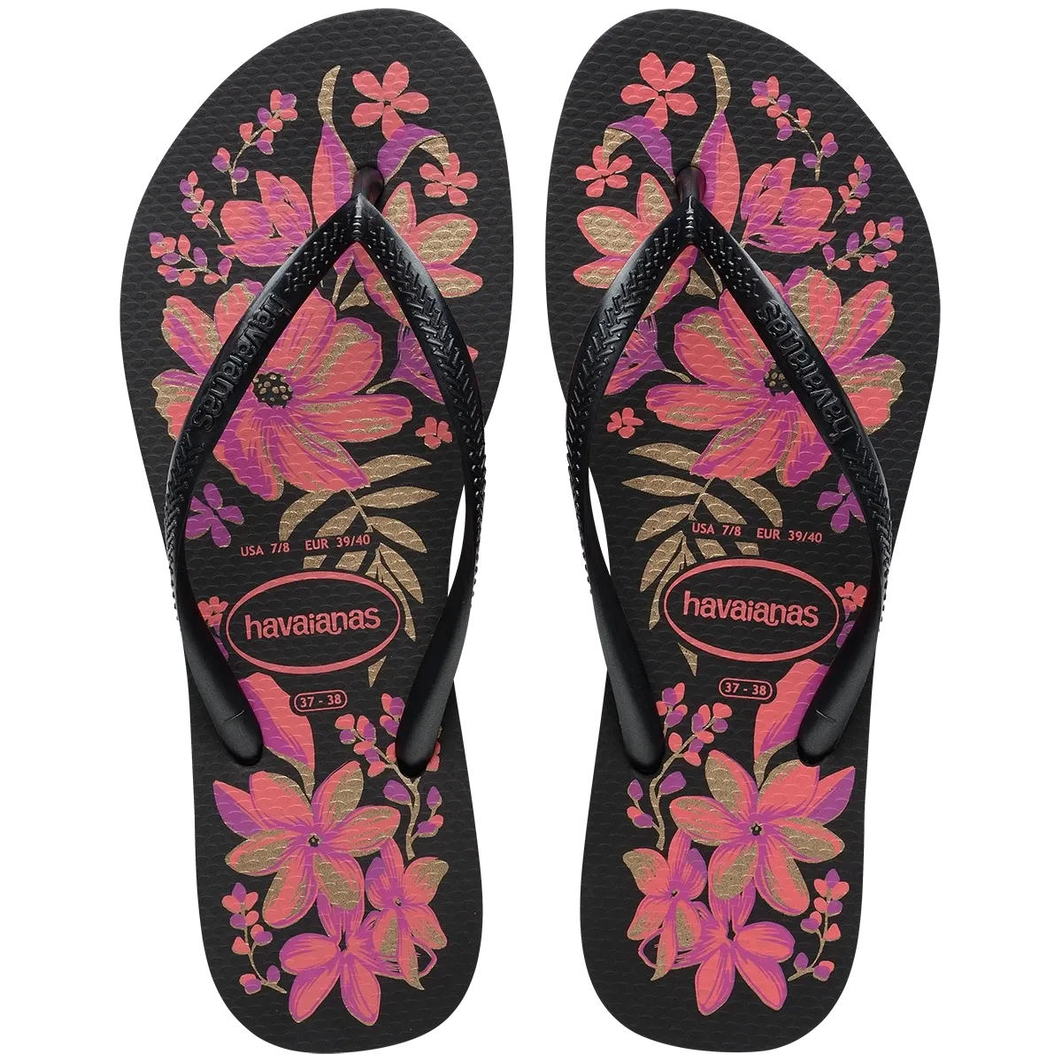 Havaianas Women's Slim Organic - Black/Pink