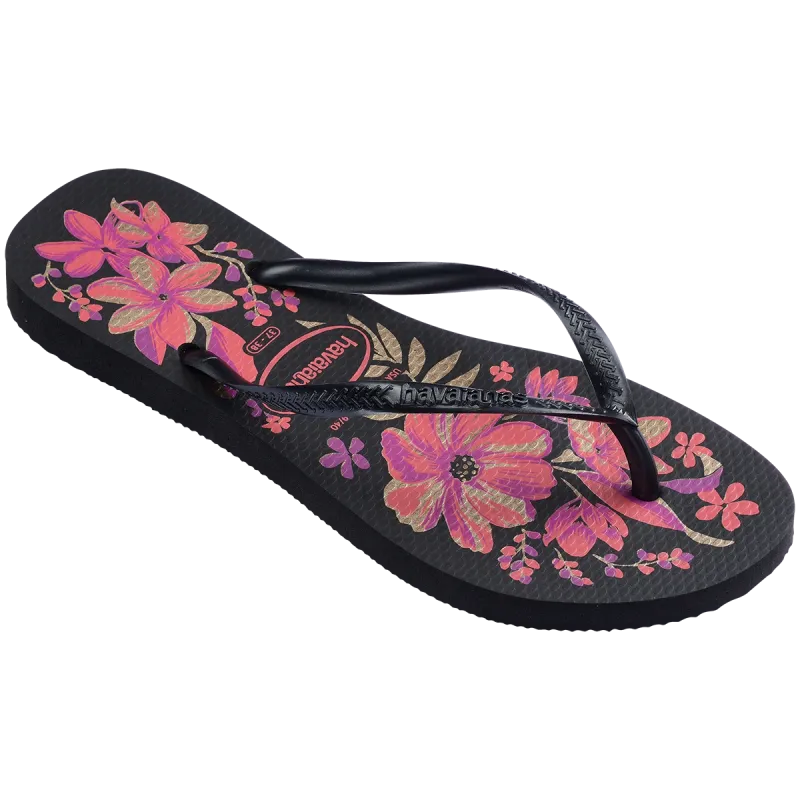 Havaianas Women's Slim Organic - Black/Pink