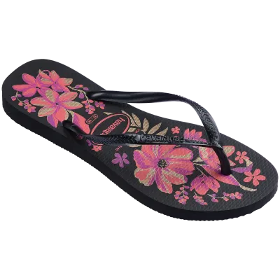 Havaianas Women's Slim Organic - Black/Pink