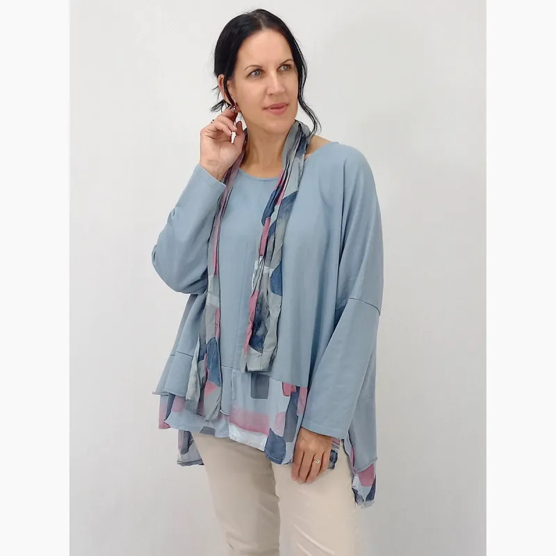 Rachele Tunic w Scarf - $170