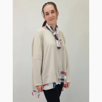 Rachele Tunic w Scarf - $170